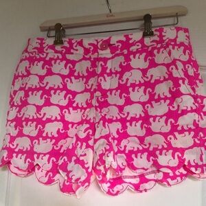 Pink Elephant Buttercup shorts EUC